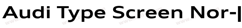 Audi Type Screen Nor字体转换